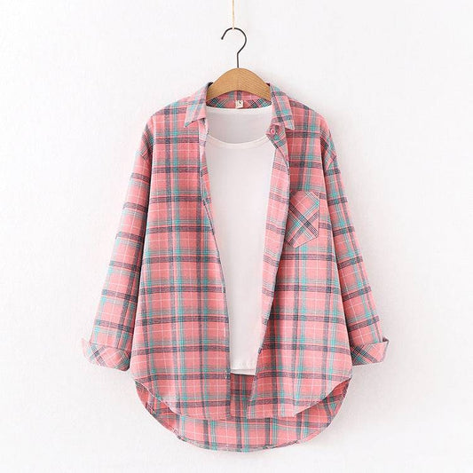 Women's Relaxed Fit Checked Shirt - Xmaker