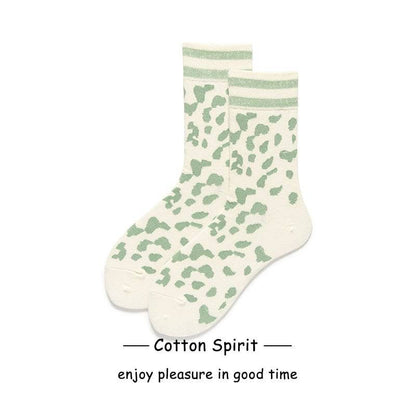 Women's Preppy Style Striped Mid-calf Length Socks - Xmaker