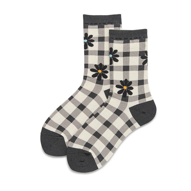 Women's Preppy Style Striped Mid-calf Length Socks - Xmaker