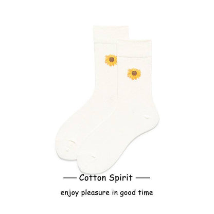 Women's Preppy Style Striped Mid-calf Length Socks - Xmaker