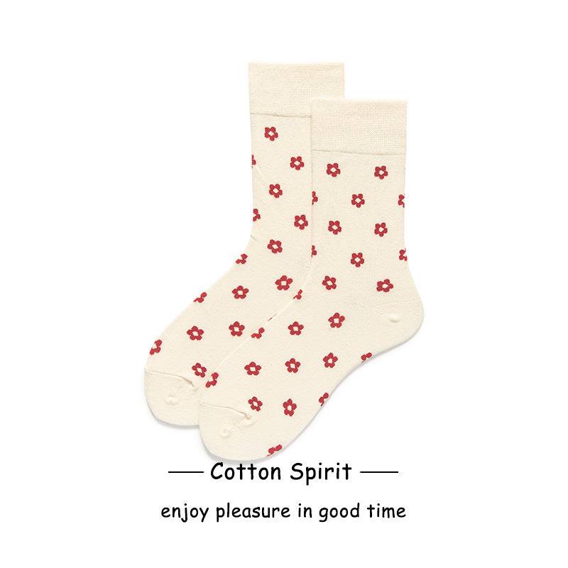 Women's Preppy Style Striped Mid-calf Length Socks - Xmaker