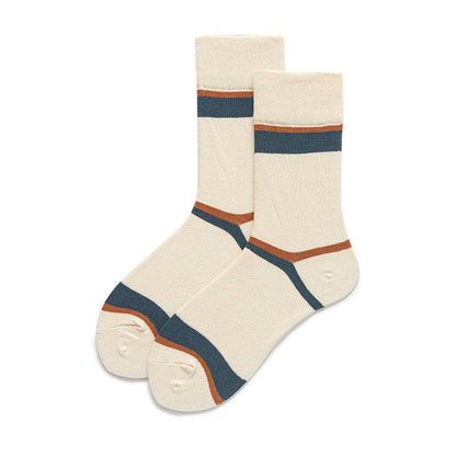 Women's Preppy Style Striped Mid-calf Length Socks - Xmaker