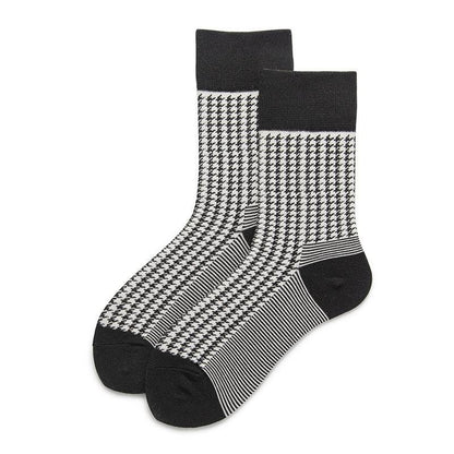 Women's Preppy Style Striped Mid-calf Length Socks - Xmaker