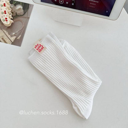 cloth label socks mid-tube socks - Xmaker