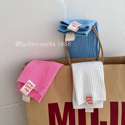 cloth label socks mid-tube socks - Xmaker