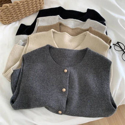 Women Cardigan Knitted Sleeveless