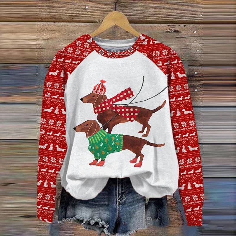 3D Animal Pattern Printed Shading Sweaters  1