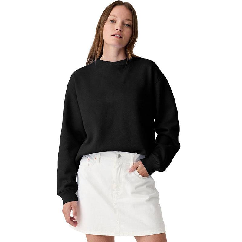 Color Minimal Versatile Pullover Sweater For Women - Xmaker