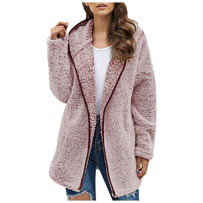 Women Casual Fleece Sweater  Coat - Xmaker