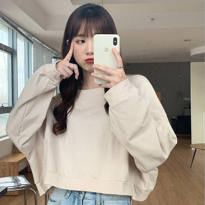 Women's Thin Round Neck Long-sleeved Sweater - Xmaker