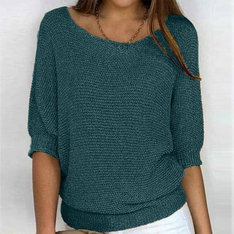 European And American Solid Color Knitwear For Women - Xmaker