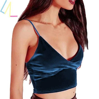 Top Summer Crop Tube Top Women Camis Shirt Tank Fitness - Xmaker