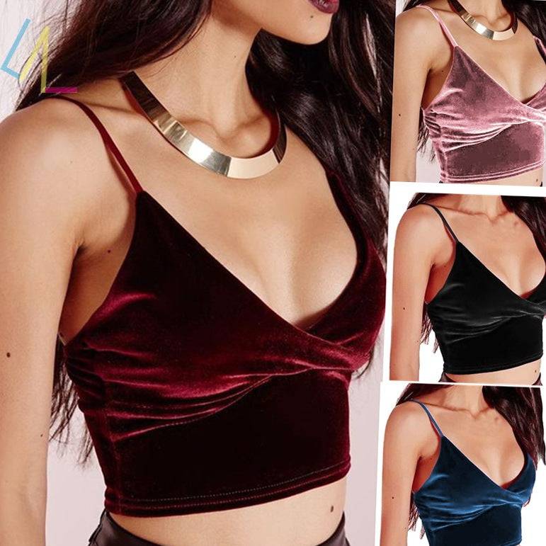 Top Summer Crop Tube Top Women Camis Shirt Tank Fitness - Xmaker