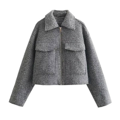 Cropped Jacket Short Tweed Jacket  Women - Xmaker