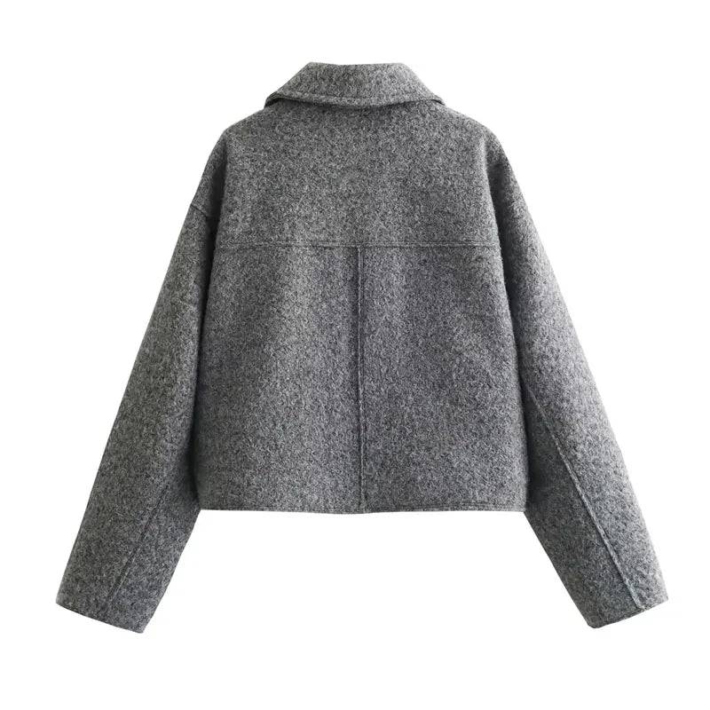 Cropped Jacket Short Tweed Jacket  Women - Xmaker