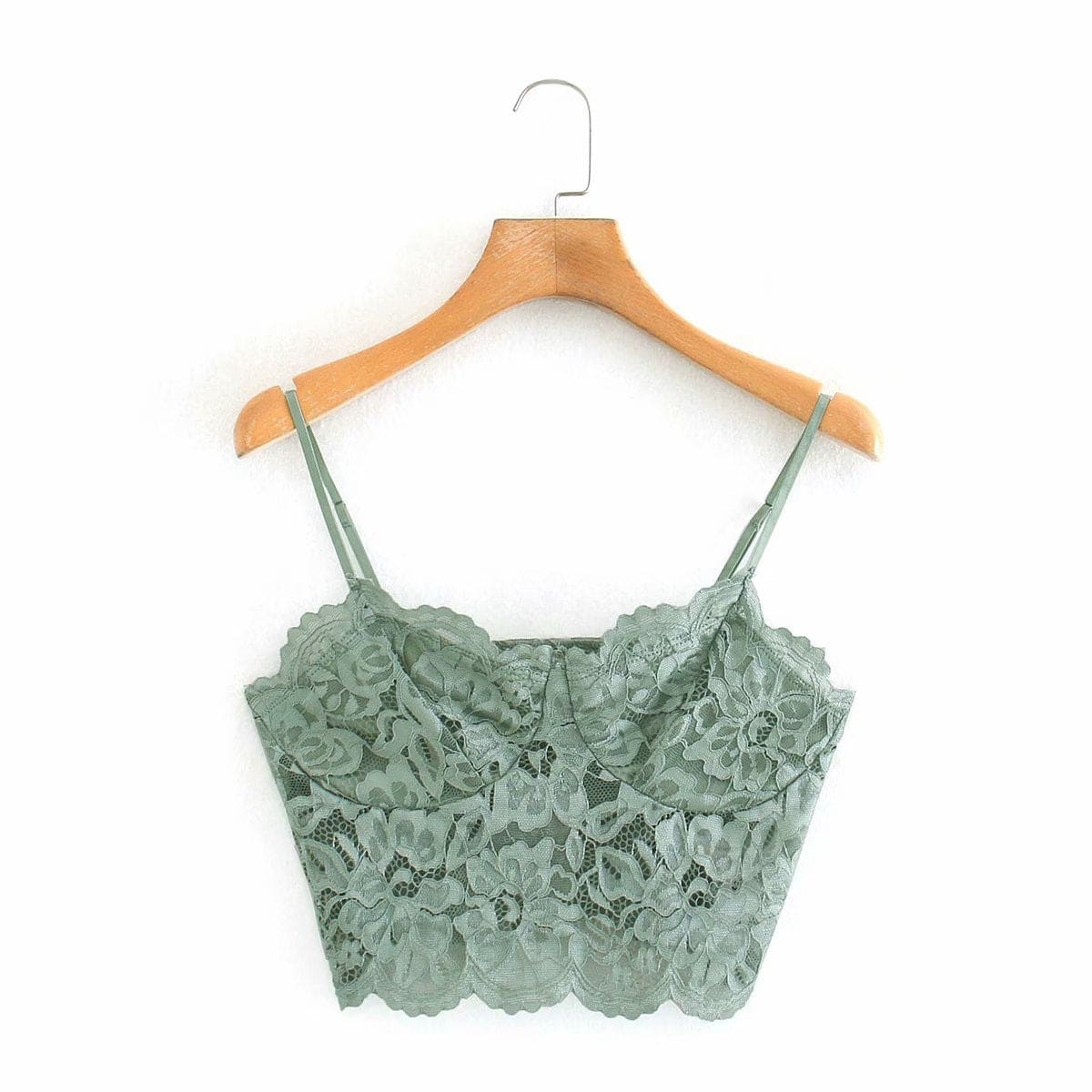 Women Tank-Top Camis Cropped Chic-Tops Thin-Strap Lace Backless Vintage - Xmaker